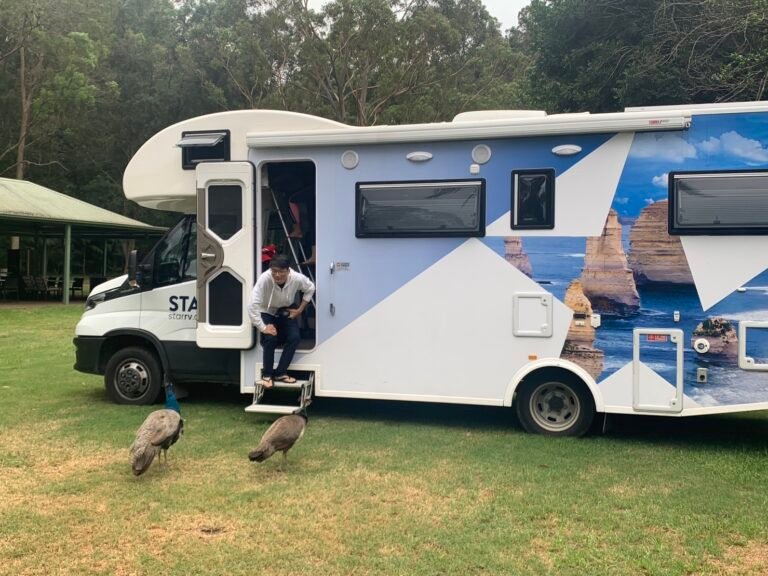 家庭親子露營車campervan自駕 雪梨近郊Greenmans On The Hawkesbury露營區